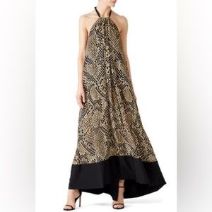 Christian Pellizzari Snake Print Maxi Size 42